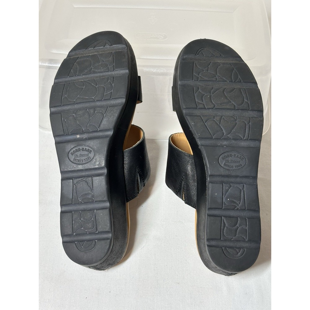 Black Two-Strap Slide Sandals - Women - Picture 5 of 10